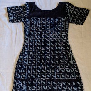 Adire african print dress